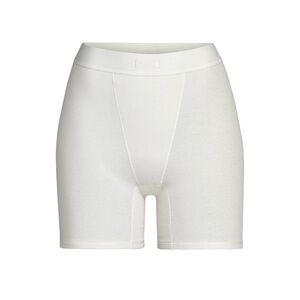 SKIMS Cream Bike Shorts